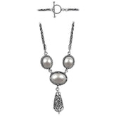 SN-3592-PE Sterling Silver Necklace With Pearl Jewelry Bali Designs Inc